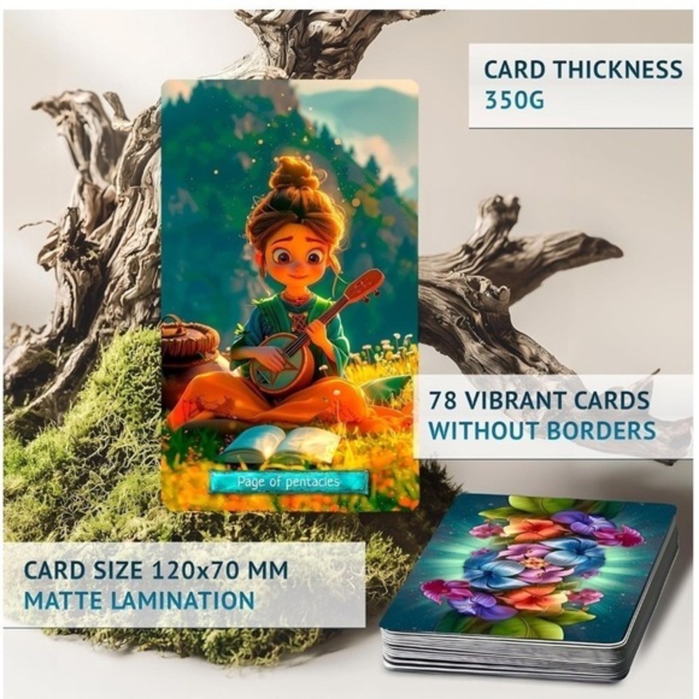 Tarot of Little Lera 78 Card Deck with Guidebook by Andrew Bolotin Whimsical New - Picture 3 of 5